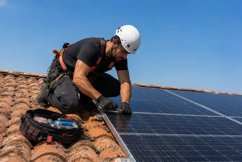 Maintenance et monitoring de panneaux solaires à Bren